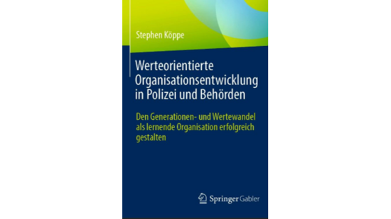 Buchcoever "Werteorientierte Organisationsentwicklung in Polizei und Behörden"