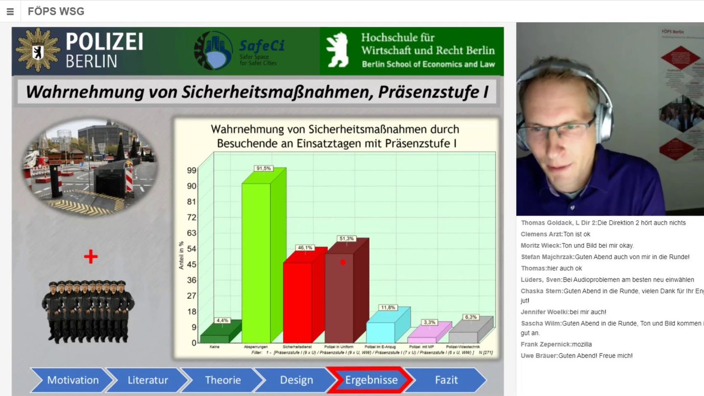 Screenshot von der Online-Veranstaltung